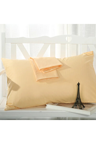 AKGÜN EV TEKSTİLİ غطاء وسادة من القطن العادي مكون من قطعتين بسحاب