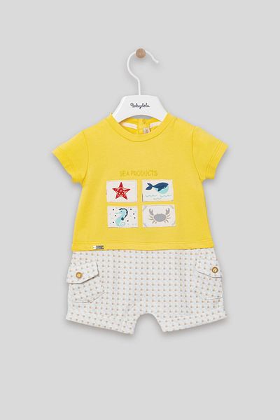 Babydola Unisex Holiday Jumpsuit - Sea Animals Printed 12699