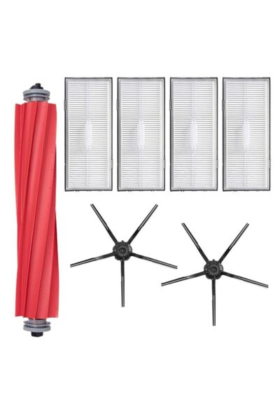 Mija Roborock S7 Sonic - 7 Piece Black Replacement Filter and Brush Set