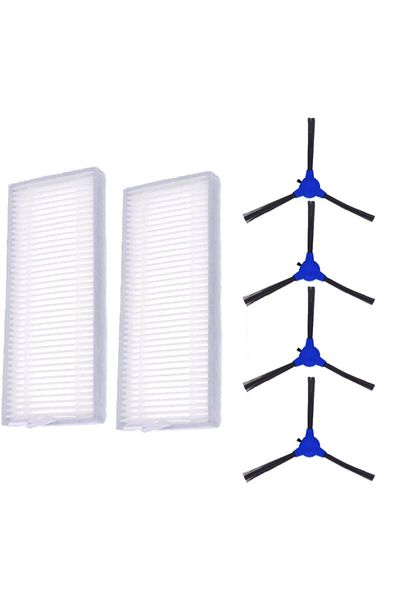 FilterHauz Anker Eufy Robovac 11 Series - 6 Piece Compatible Replacement Filter and Brush Set