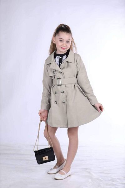 elfanto kıds Children's Lined Gabardine Trencot