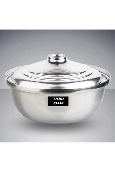 Yıldız çelik Anodized Anti-Tarnish Aluminum Paste Ashura Roasting Sauce Halvane Pot 28 cm