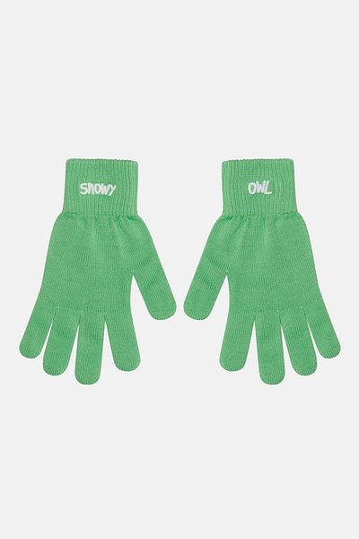 WWF Market Snow Owl Gloves - Green