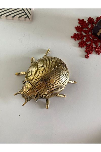 hediye Brass Ladybug - Ashtray Decor, Decoration and Gift