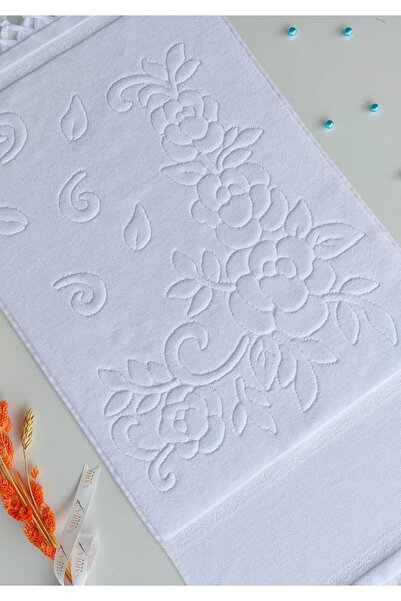 sarra ΠΕΤΣΕΤΑ ΕΤΑΜΙΝ 50x90 ΜΕ ΚΟΡΔΟΝΙ - ΛΕΥΚΗ