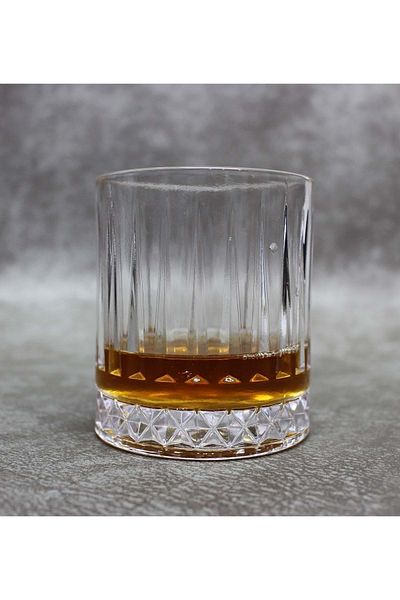 Jenisa Handmade Glass Luxury Whiskey Soft Drink Glass Set of 4
