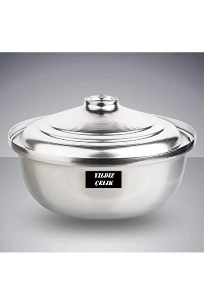 Yıldız çelik Eloksallı Kararmaz Alüminyum Salça Aşure Kavurma Sos Helvane Tenceresi 38 cm