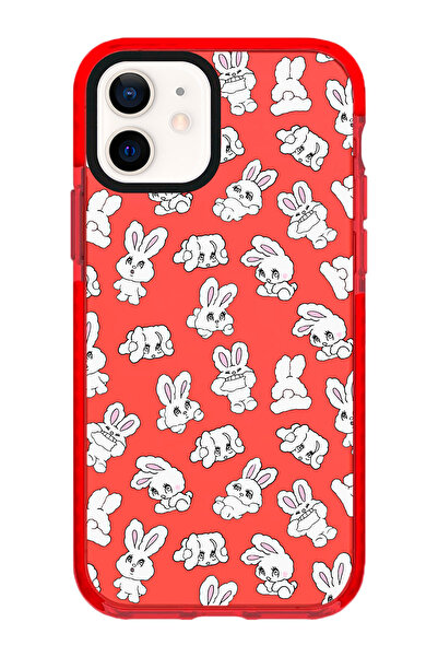 shoptocase Iphone 11 Uyumlu Tavşan Desenli Kenar Korumalı Impact Telefon Kılıfı