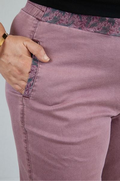 Mercanbutik Plus Size - Seasonal Trousers with Elastic Waist and Lycra