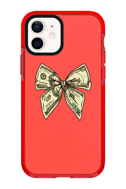 shoptocase Iphone 11 Uyumlu Dolar Kurdele Desenli Kenar Korumalı Impact Telef...