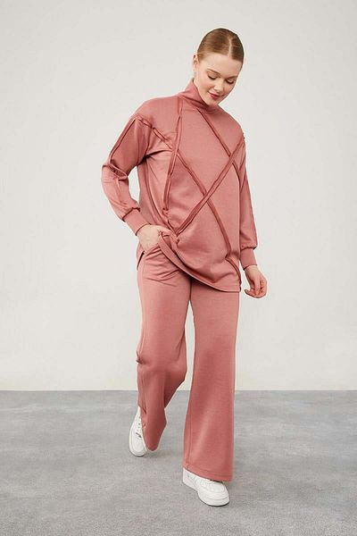 Levidor Langes Pullover-Sweat-Tunika-Set