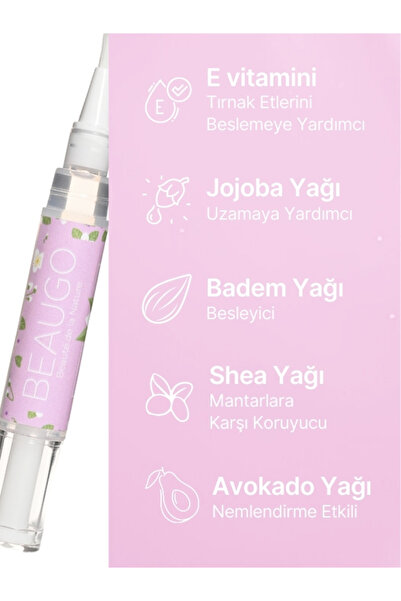 BEAUGO Yasemin Kokulu Tırnak Eti Bakım Yağı