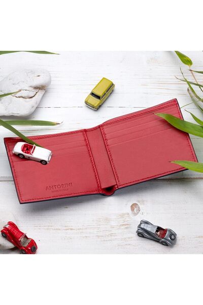 ANTORINI Ferretti Hakiki Deri İtalyan Malı Erkek Cüzdan - Kartlık
