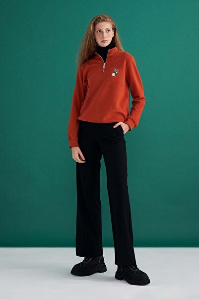 WWF Market Koala SuperSoft Quarter-Zip Sweatshirt - Kiremit