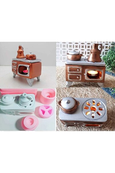 morlalem m Buhurdanlık Gece Lambası Mumluk Kuzine Soba Silikon Kalıp K-1318