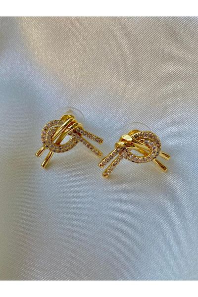 H&S AKSESUAR Steel Model Knot - Design Earrings