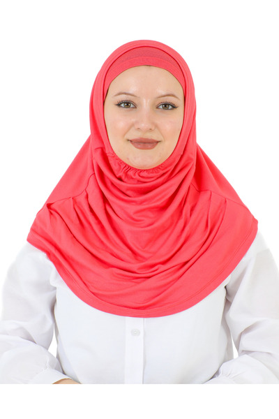 Modish Group قطعتان من وشاح الحجاب الجاهز للارتداء مع طوق للرقبة من الفسكوز -...