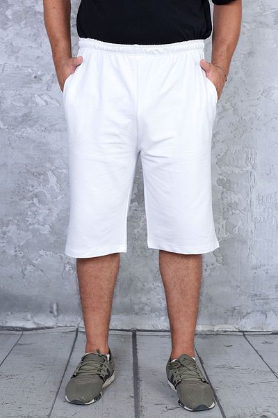 technomonkey Men's Gray White Dark Gray Long Shorts - Solid Pocket and Elastic Waist