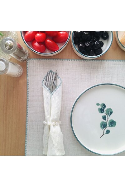 UKC Etamin Işlemelik Sunum Peçetesi - 6 Adet - 30x30 Cm - Yeşil