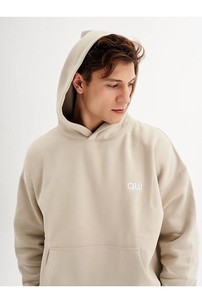 qlu Infinity Unisex Mink Oversize με κουκούλα