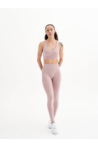 qlu Infinity Collection Women's Melange Dried Rose Seamless/seamless Tights