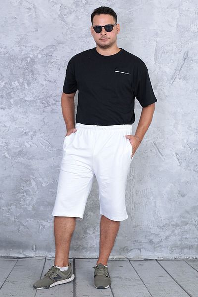 technomonkey Men's Gray White Dark Gray Long Shorts - Solid Pocket and Elastic Waist