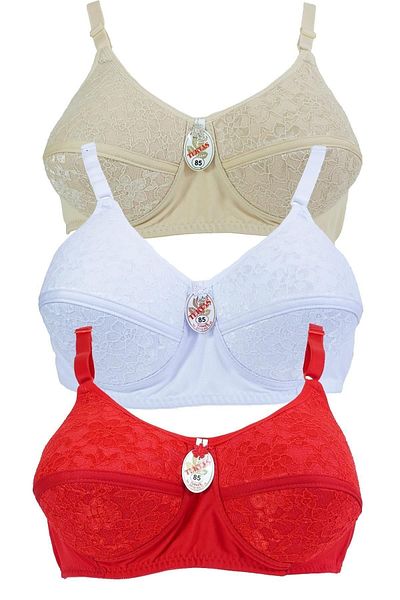 Akasya Γυναικείο Plus Size No Underwire (ΧΩΡΙΣ ΣΥΡΜΑ) Καθημερινό σουτιέν χωρίς υποστήριξη