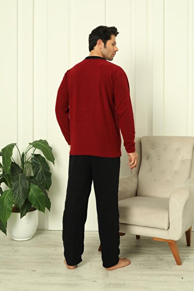 Akasya Erkek Cepli Kışlık Polar Pijama Takımı 2248