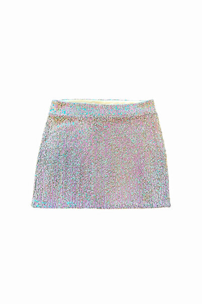 MART&MARCH Lenora Pembe Payet Mini Etek