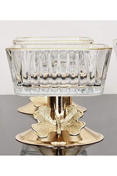 atabey home 6-Piece FREZYA SQUARE GOLD BOWL BUTTERFLY LEG FREEZER & CANDY SHOWER & PRESENTATION & CHEST