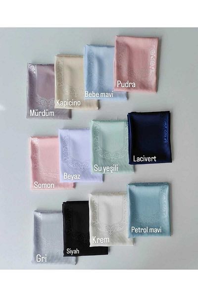 sarra Etamin Pane Prayer Rug - Petrol Blue
