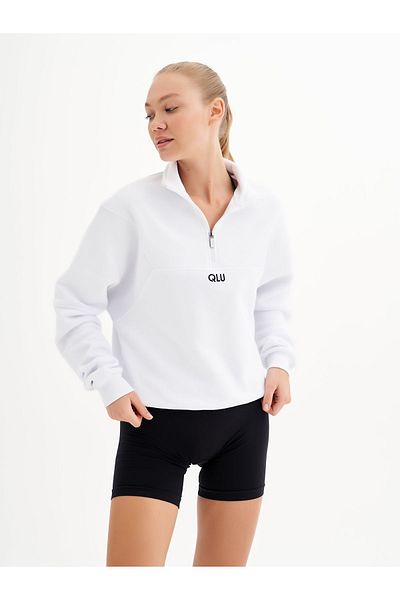 qlu سويت شيرت نسائي من Infinity Collection - نصف سحاب