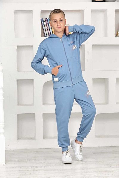 My Kids Wear Hooded Zippered School Set