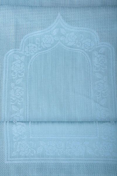 sarra Set pachet de 4 etamine cu franjuri - albastru petrol
