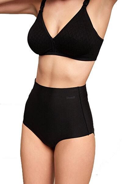 Kom High Waist Black Laser Cut Rosalinda Panties