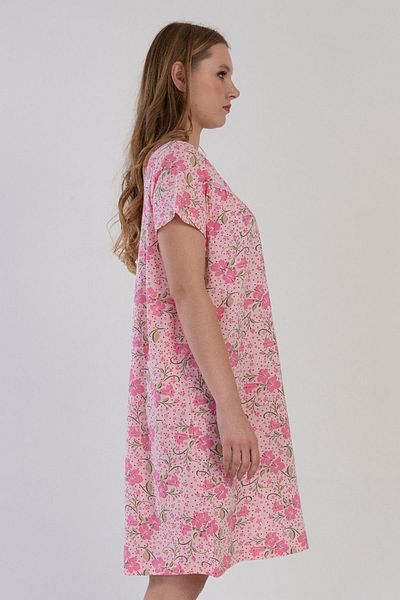 VİENETTA Cotton Women's Short Sleeve Short Length Nightdress 
 , 161380