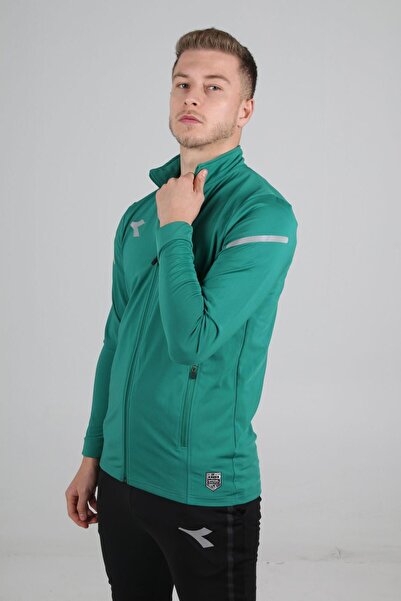 Diadora Alto Camping Hoodie Μονό Τοπ Πράσινο