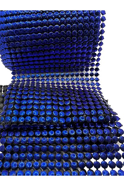 BukiroAtelier Saks Blue Stone Strip - 2 Meters, 10 Cm Shiny Enli