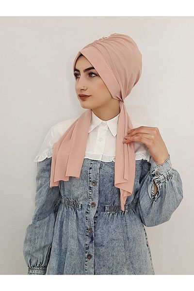 R&S modibone Powder Color Hijab Swimming Cap - Compatible with Sea and Pool Top