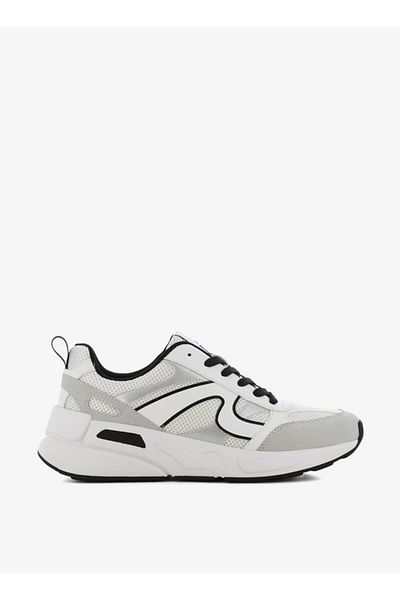 SJ Women's Textured Sports Shoes with Lace-Up Closure