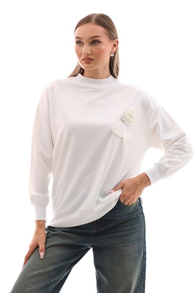 Pulli Collection Λεπτομερής βασική φούτερ New Season Rose