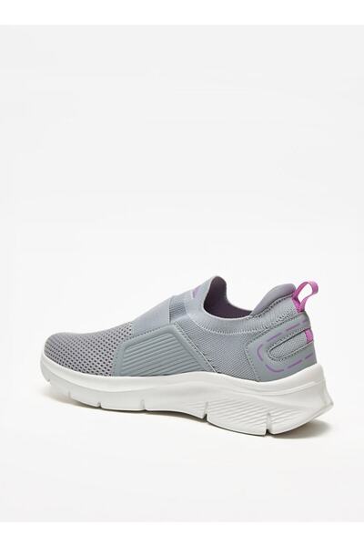 Dash Mesh Detail Slip-On Sports Shoes with Pull Tab