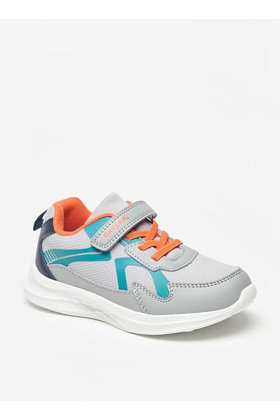 Oaklan by Shoexpress Panelled Sports Shoes with Hook and Loop Closure