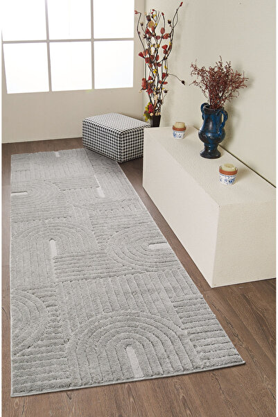 Mariesse Home Elit Bukleli Yumuşak Koridor Kesme Yolluk Dokuma Makine Halısı