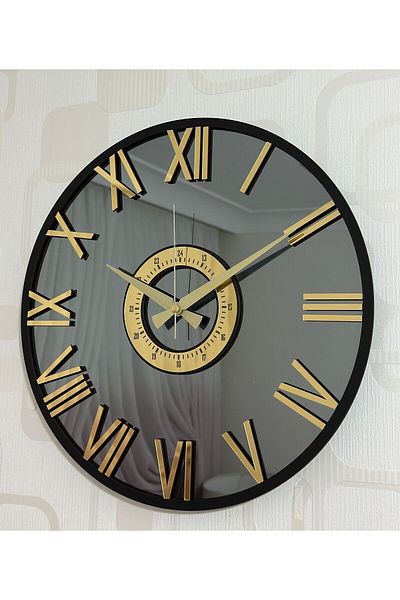Pey Aksesuar Ceas de perete cu oglinda (Oglinda reala) 40 cm Design Modern