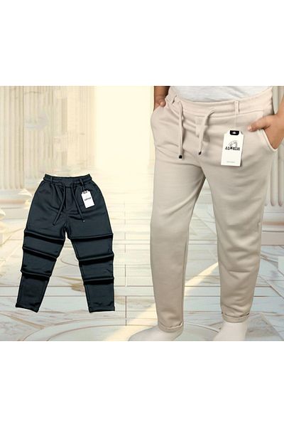 Bebbemix ADM 24016 Men's Jogger Pants - Elastic King Pique