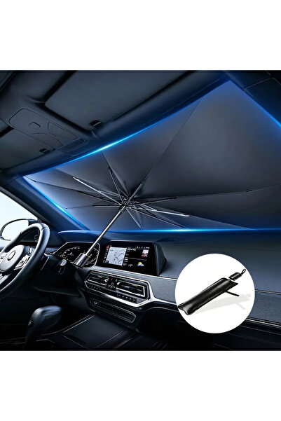 accestr Tüm Araçlar İçin Uygun Araba Ön Cam Güneşlik Katlanabilir Güneşlik Şe...