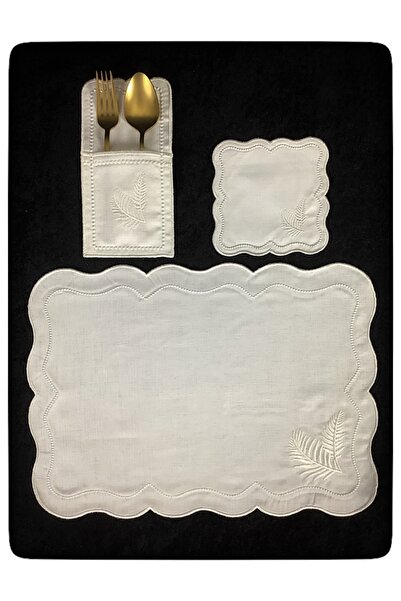 ÇeyizHan ÇEYİZHAN  18 PARÇA - Maraş İşi Sırma Nakış İşlemeli Keten Amerikan S...