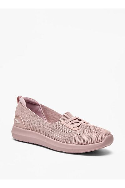 Dash Textured Slip-On Sports Shoes with Lace-Up Detail