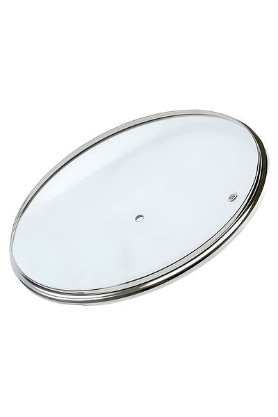 Doğuş Pot and Pan Glass Lid with Steam Hole, 18 Cm Dark Blue Holding Top